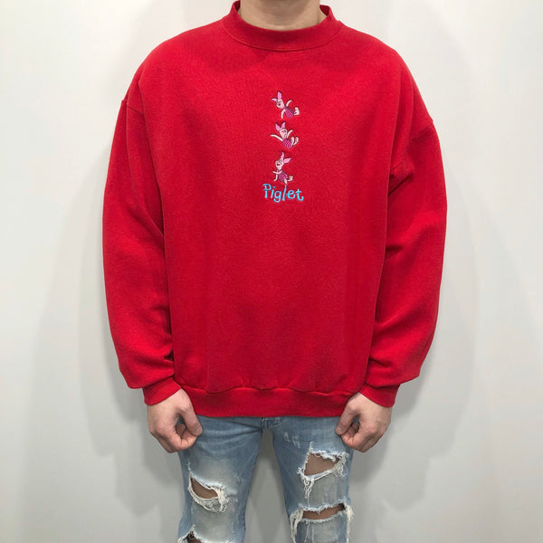 Vintage Pooh Sweatshirt Piglet USA (L/SHORT)