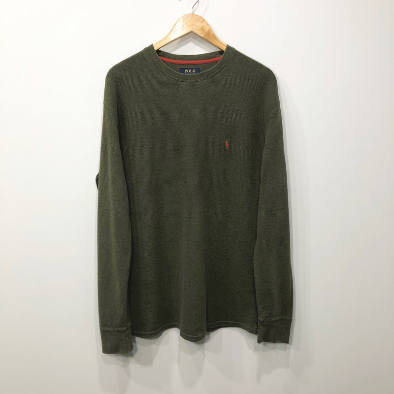 Polo Ralph Lauren Mini Waffle T-Shirt Long Sleeved (L)