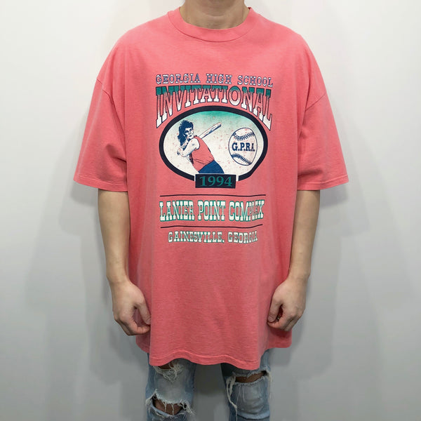 Vintage Hanes T-Shirt Georgia High Invitational USA (2XL/TALL)