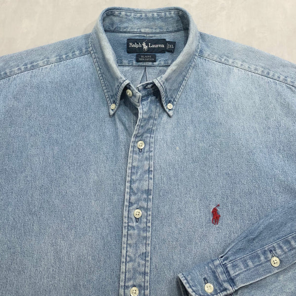 Vintage Polo Ralph Lauren Denim Shirt (2XL)