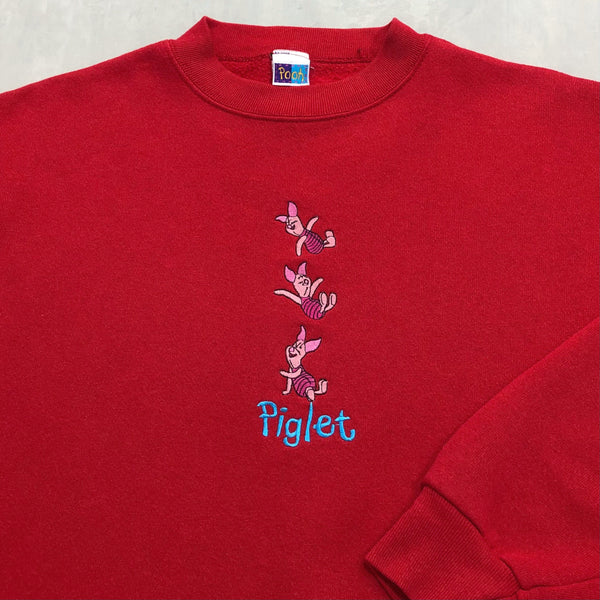 Vintage Pooh Sweatshirt Piglet USA (L/SHORT)