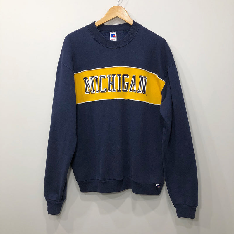 Vintage Russell Fleeced Sweatshirt Michigan Uni USA (L)
