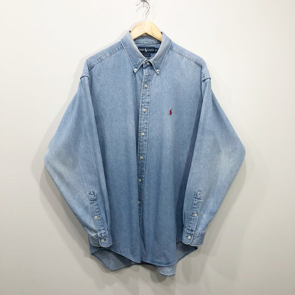 Vintage Polo Ralph Lauren Denim Shirt (2XL)