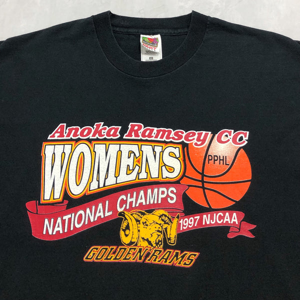 Vintage T-Shirt Anoka Ramsey Community College Golden Rams (XL)