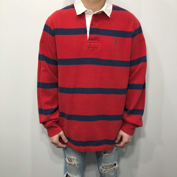 Polo Ralph Lauren Fleeced Rugby Polo (L)