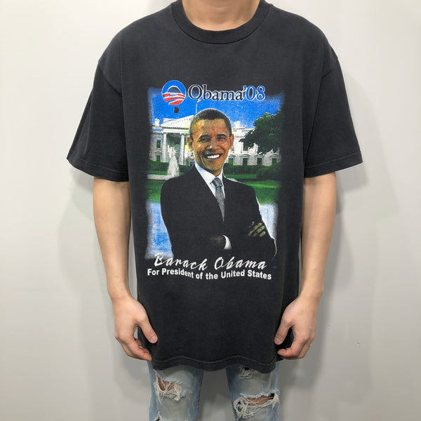 Obama'08 T-Shirt Our Time for Change Has Come (L)