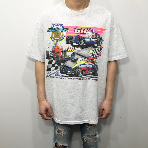 Vintage Hanes T-Shirt 1990 National Sprint Car (XL)