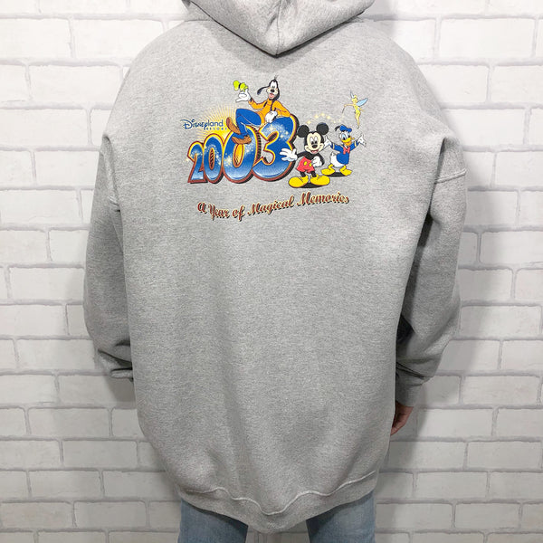 Disney Fleeced Hoodie Zip 2003 Disneyland Resort (XL)