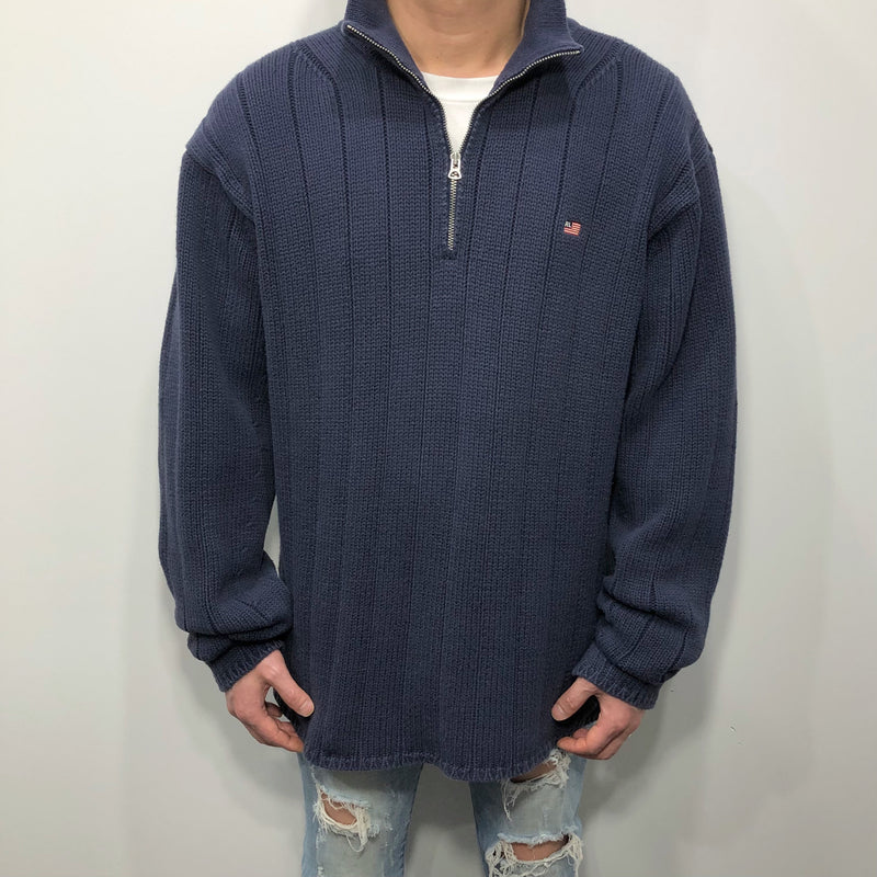 Polo Jeans Co Ralph Lauren Heavy Knit Quarter Zip (L)