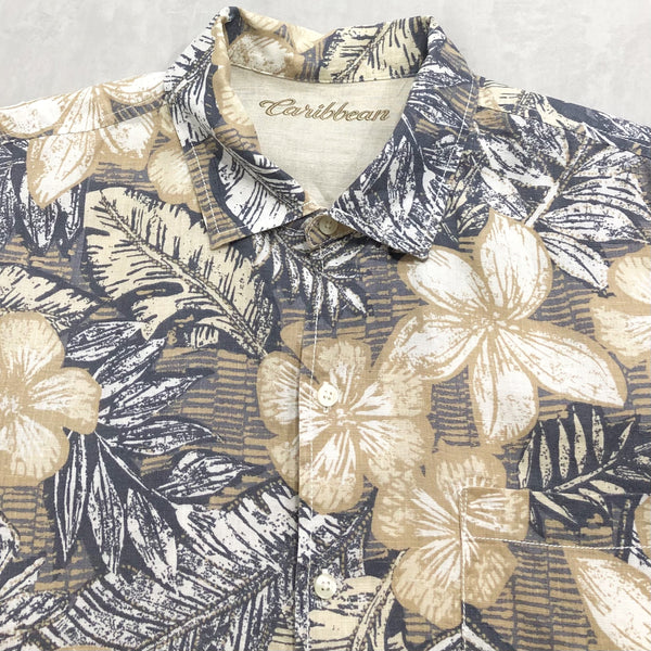 Caribbean Hawaiian Linen Shirt (XL/BIG-2XL)
