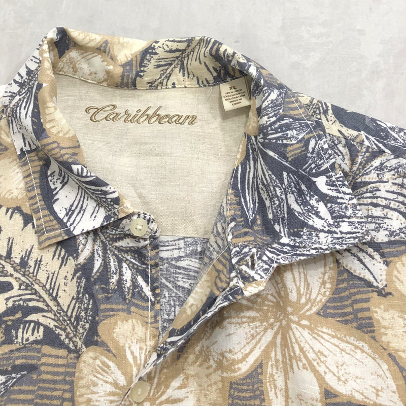 Caribbean Hawaiian Linen Shirt (XL/BIG-2XL)