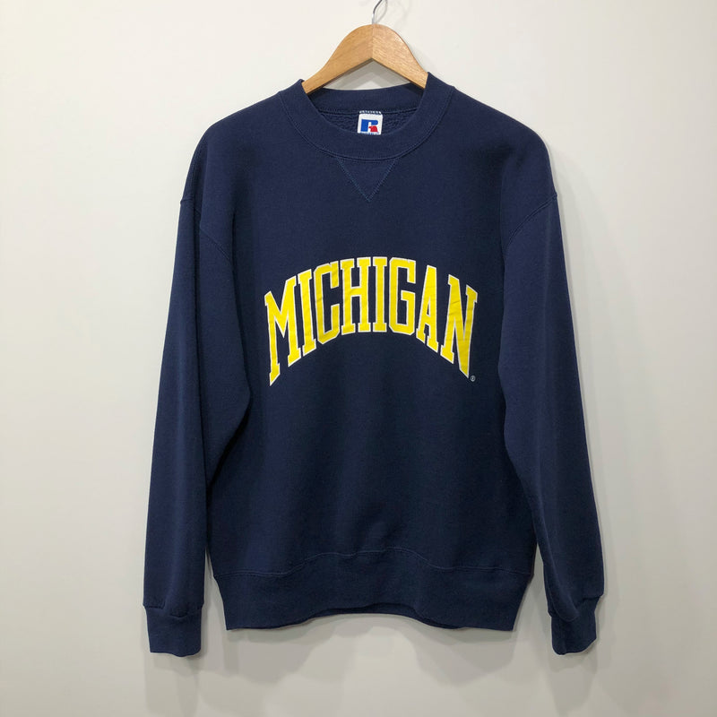 Vintage Russell Fleeced Sweatshirt Michigan Uni USA (M)