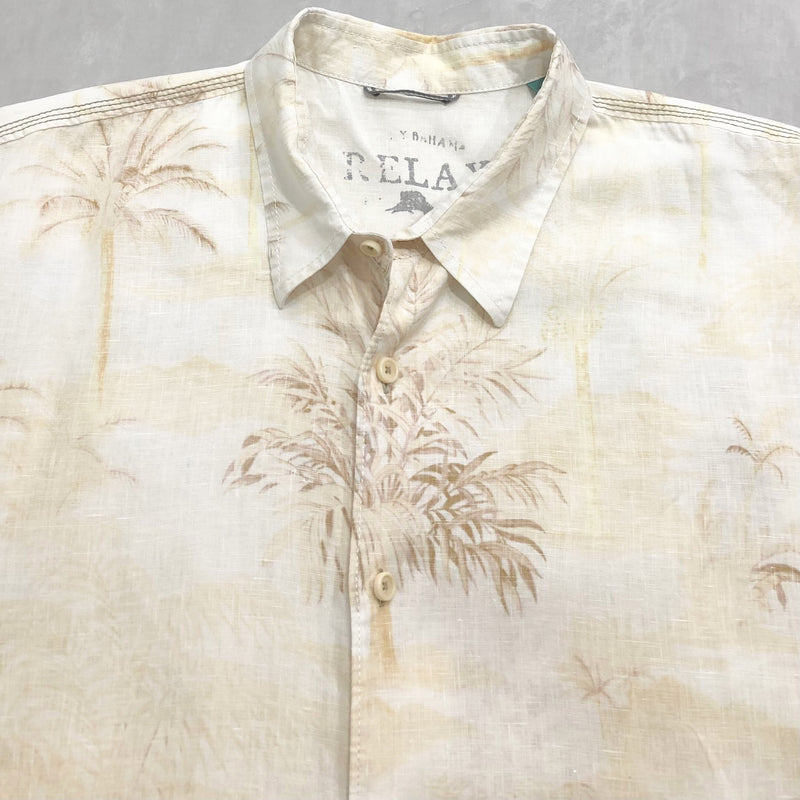 Tommy Bahama Hawaiian Linen Shirt (XL/BIG-2XL)