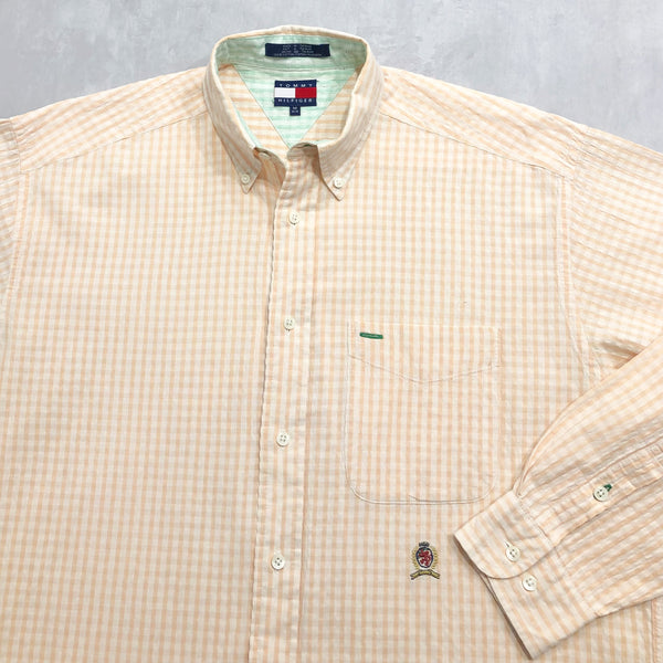 Vintage Tommy Hilfiger Shirt Lion Crest Logo (L)