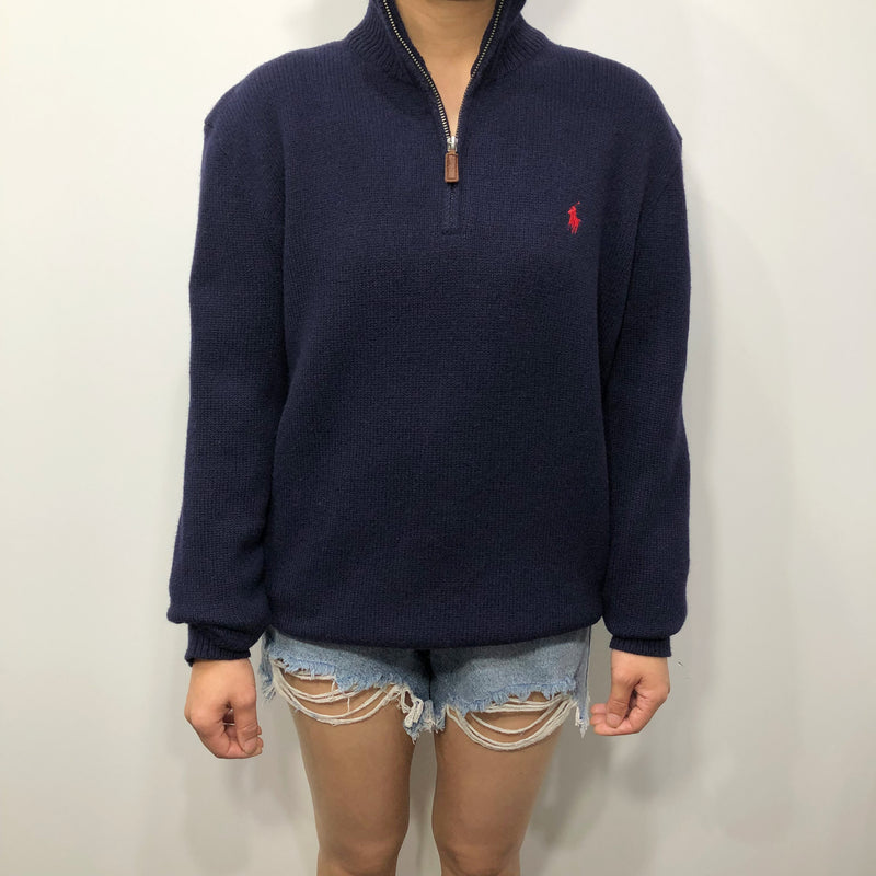 Polo Ralph Lauren Wool Knit Quarter Zip (W/L)