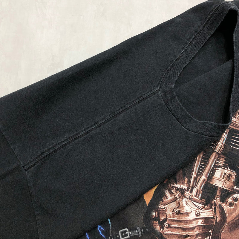 Harley Davidson T-Shirt Black River Falls Wisconsin (2XL)