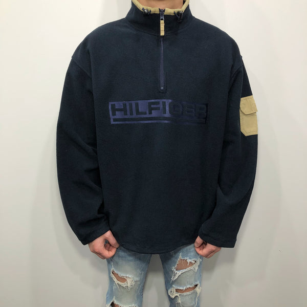 Vintage Tommy Hilfiger Fleeced Quarter Zip (L)