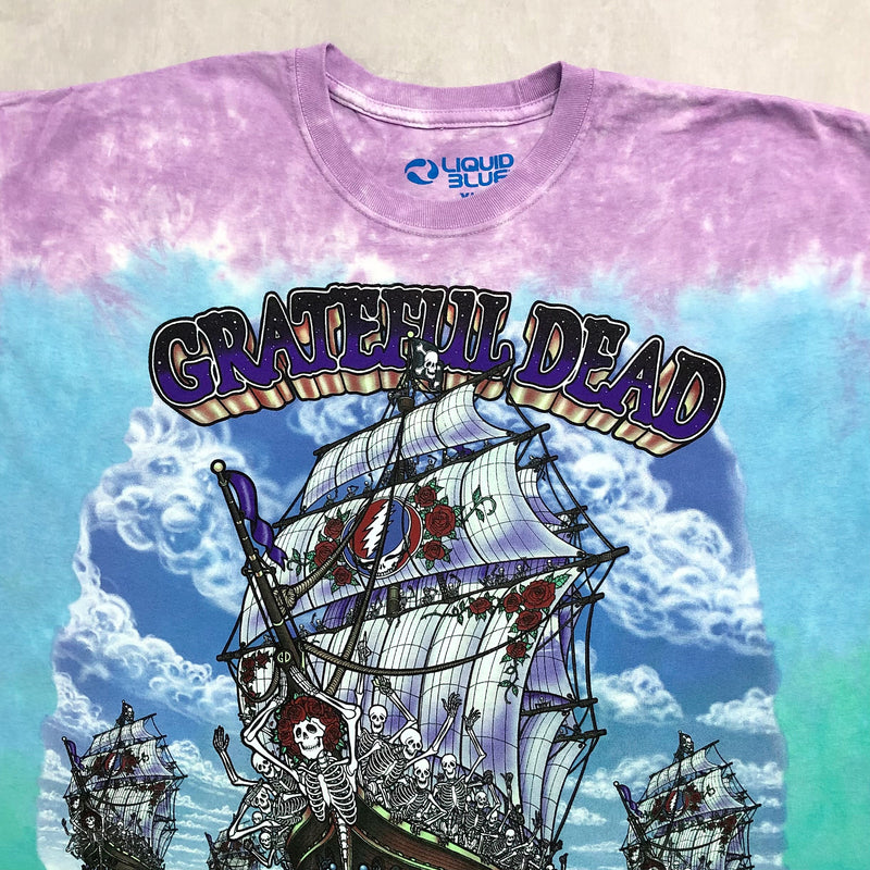 [NEW] Grateful Dead Tie-Dye T-Shirt Ship of Fools (XL, 3XL, 4XL, 5XL)