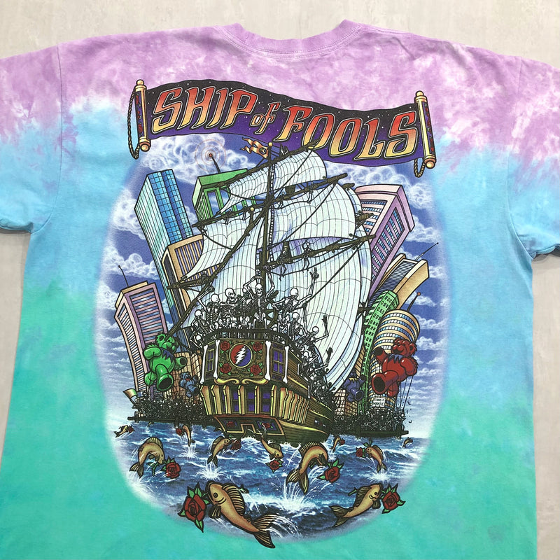 [NEW] Grateful Dead Tie-Dye T-Shirt Ship of Fools (XL, 3XL, 4XL, 5XL)