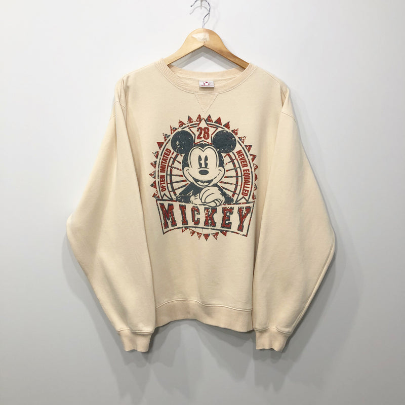 Disney Fleeced Sweatshirt Mickey (L/SHORT)