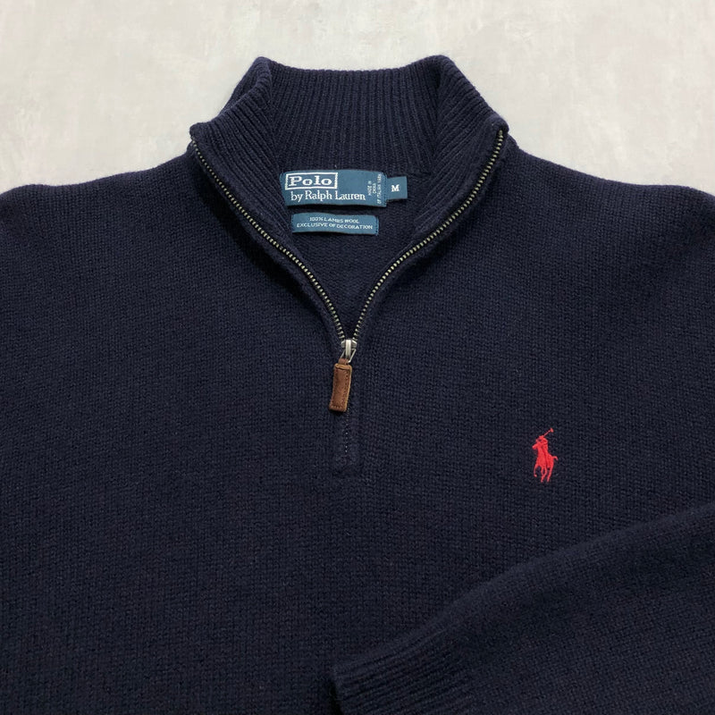 Polo Ralph Lauren Wool Knit Quarter Zip (W/L)