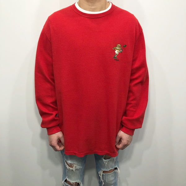 Polo Ralph Lauren Mini Waffle T-Shirt Long Sleeved (XL)