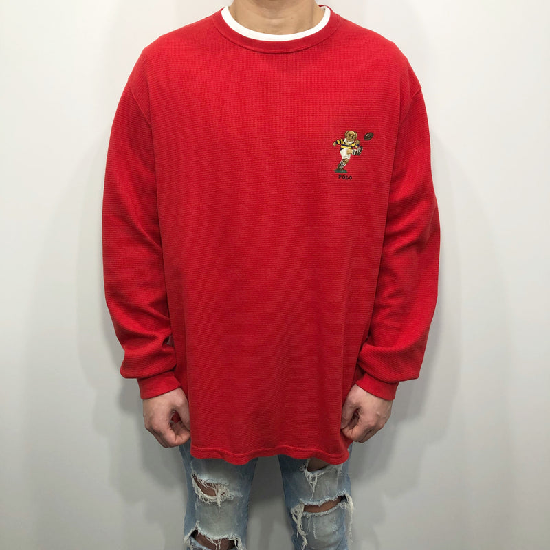 Polo Ralph Lauren Mini Waffle T-Shirt Long Sleeved (XL)