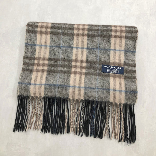 Vintage Burberry Lambswool Scarf England