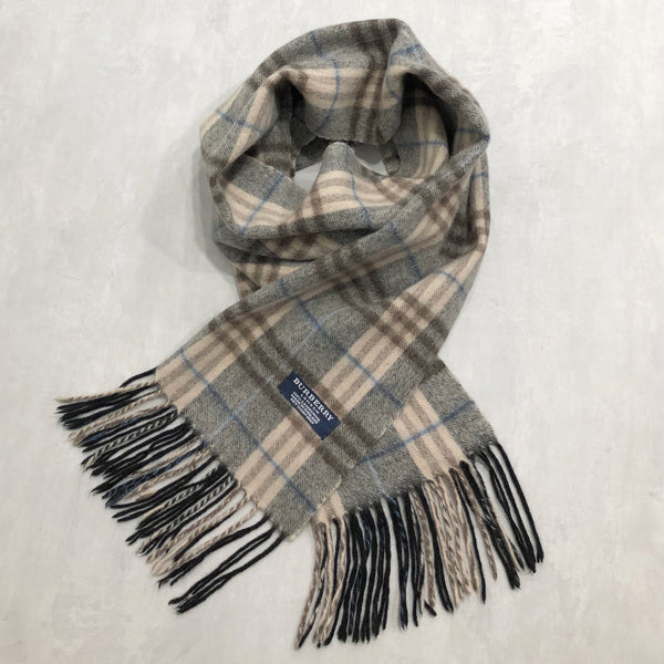 Vintage Burberry Lambswool Scarf England