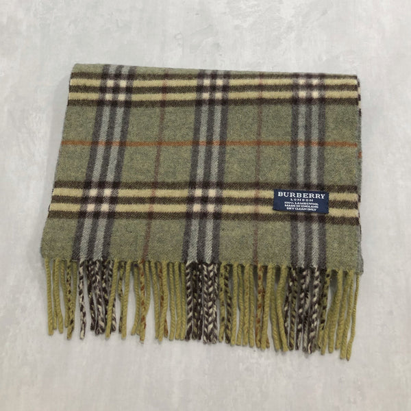 Vintage Burberry Lambswool Scarf England