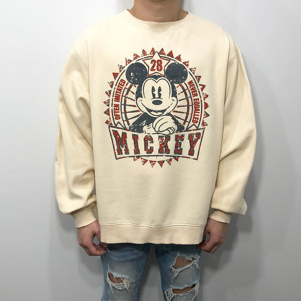 Disney Fleeced Sweatshirt Mickey (L/SHORT)