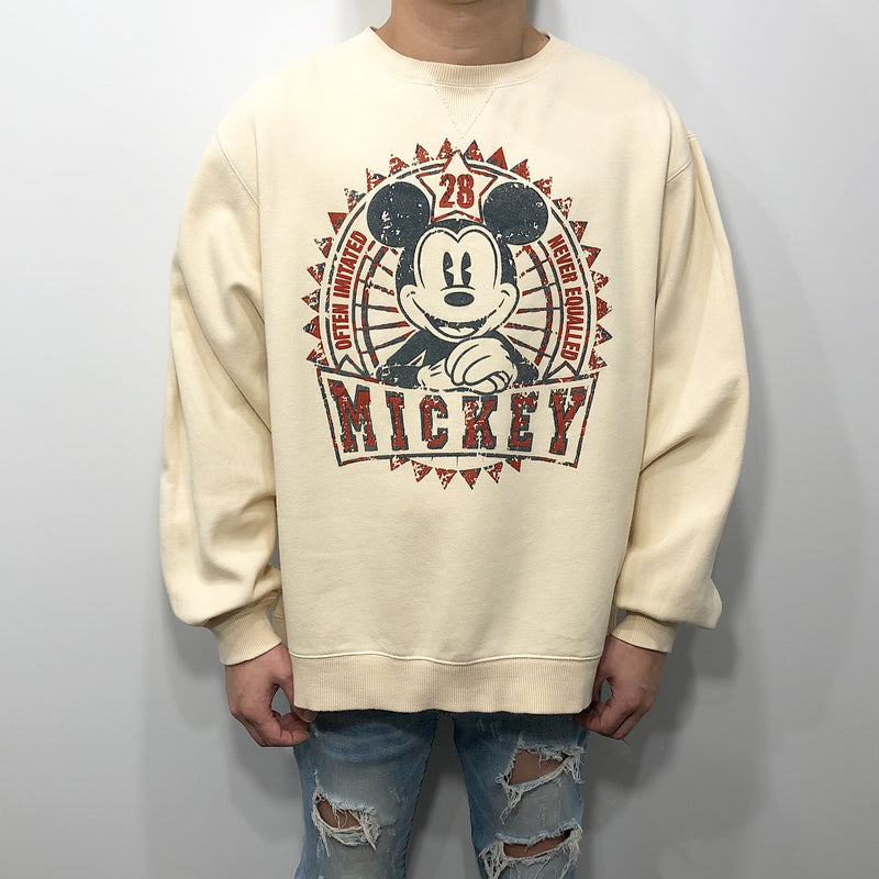 Disney Fleeced Sweatshirt Mickey (L/SHORT)
