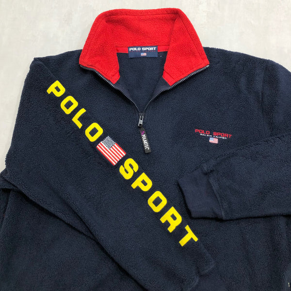 Vintage Polo Sport Ralph Lauren Zip Up (M/BIG-L)
