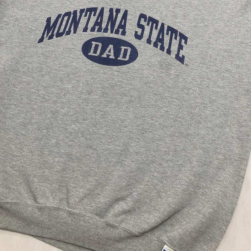Vintage Russell Fleeced Sweatshirt Montana State Uni (L)