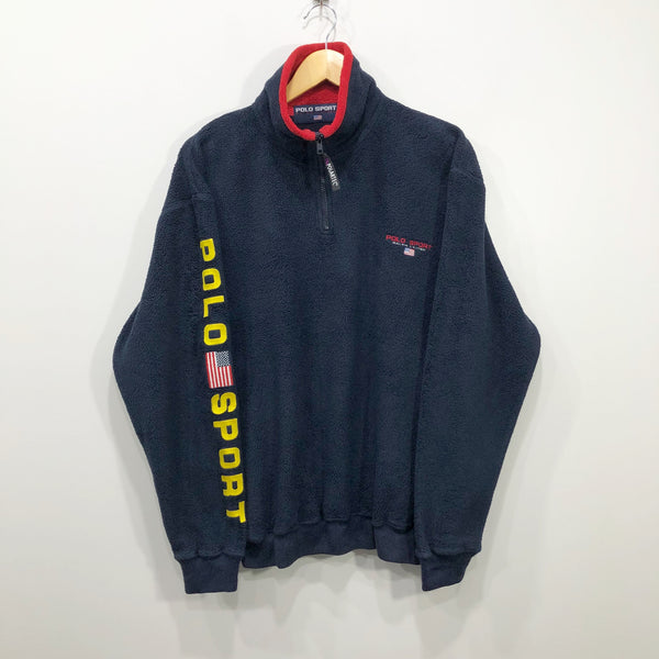 Vintage Polo Sport Ralph Lauren Zip Up (M/BIG-L)